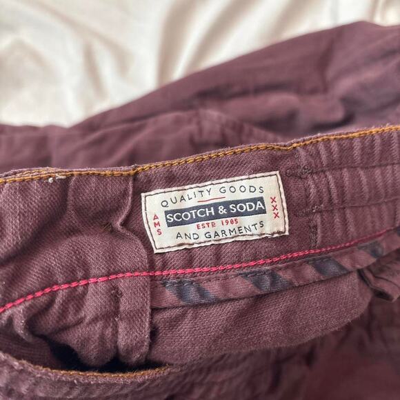 Burgundy scotch soda joggers - Picture 4 of 6